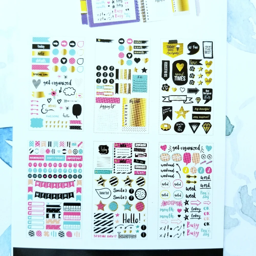 NEW! Let's Planner Get Organized Planner Sticker Book 323 Pieces